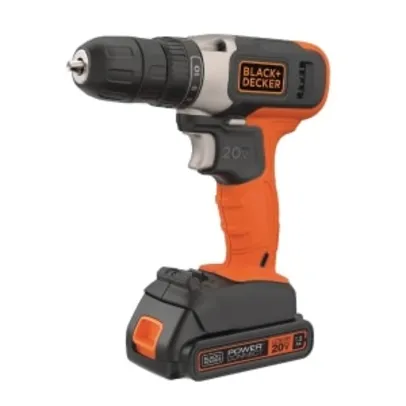 Furadeira Parafusadeira Black Decker BCD702C1 1BA, 20 Volts