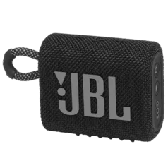 Caixa de som Portátil JBL GO3 BLK com Bluetooth Preto - JBLGO3BLK