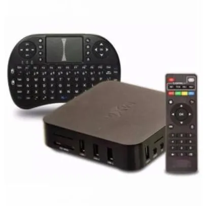 Tv Box Hd Android 4.4 Wifi Google Smart Tv Iptv Hdmi + Teclado - R$136,31