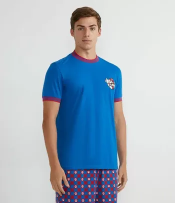 Pijama Mario Curto em Algodão 