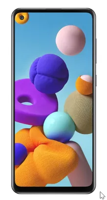 Smartphone Samsung Galaxy A21s Dual Chip Android 10 Tela Infinita 6.5" 64GB Câmera Quádrupla - Preto