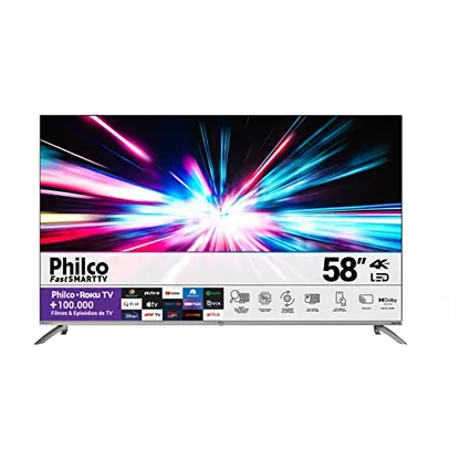 Smart TV Philco PTV58G7UR2CSBL 58” 4K Led Dolby Audio