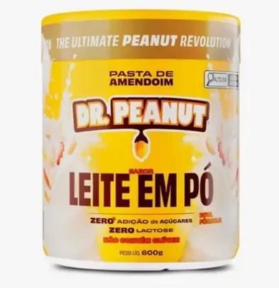 Pasta de Amendoim Dr Peanut - Sabor Leite em pó 600g