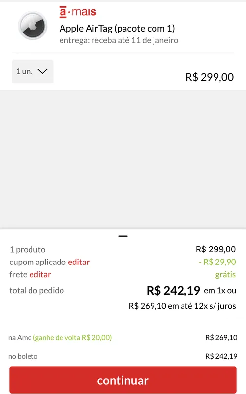 Imagem na descrição da promoção