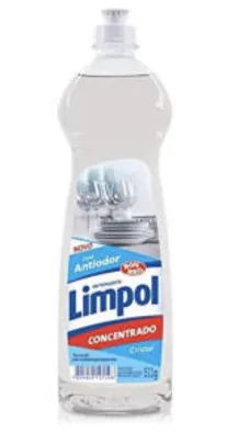 [PRIME] Detergente Gel Concentrado Cristal 511G, Limpol | R$3,86