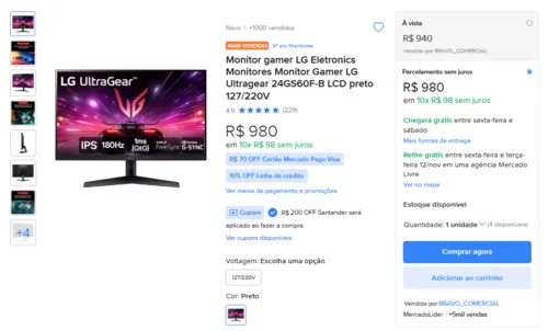 Imagem na descrição da promoção