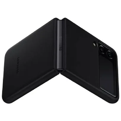 Capa Protetora Galaxy Z Flip3 Couro - Samsung, Preto