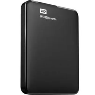 HD WD Externo Portátil Elements USB 3.0 1TB WDBUZG0010BBK | R$290
