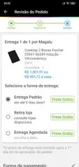 Cooktop 2 Bocas Fischer Indução - Vitrocerâmico R$902