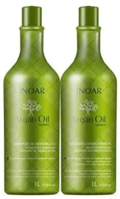 Inoar Kit Shampoo e Condicionador Argan Oil Hidratante 1L - R$47