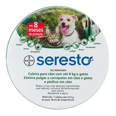 Coleira Seresto - Até 8 kg - R$120