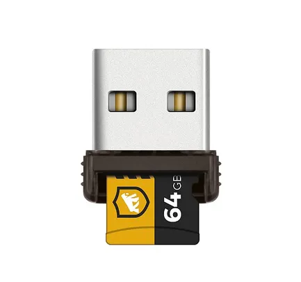 [Novos Clientes] Cartão de Memória Turbo 64GB U3 +Adaptador Pendrive Nano Slim +Adaptador SD Gshield