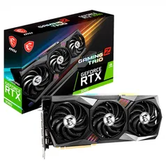 Placa de Vídeo MSI NVIDIA GeForce RTX 3080 GAMING Z TRIO, 19 Gbps, 10GB, GDDR6X, DLSS | R$9999