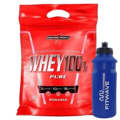 Whey Protein 100% Pure (907g) Integralmedica + Squeeze