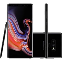 Smartphone Samsung Galaxy Note 9 128GB Nano Chip Tela 6.4" Octa-Core 2.8GHz 4G 6GB RAM + Caneta S Pen com Controle Remoto - Preto - R$2735