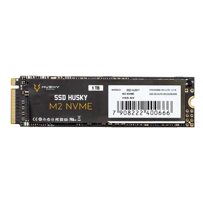 SSD Husky Gaming 1TB,  M.2 NVMe, Leitura: 2400 MB/s e Gravação: 1800 MB/s, Preto - HGML025