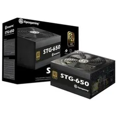 Fonte Apexgaming Power Supply 650W 80 Plus Gold - STG-650 | R$427