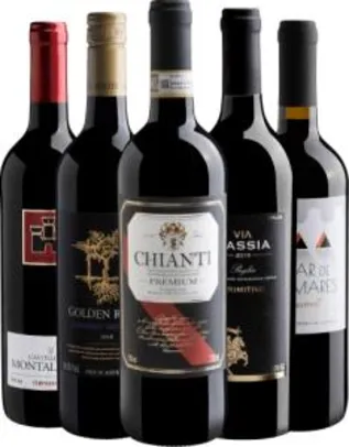 [Primeira compra] Kit de vinhos Recomendação do Chefe da Evino - R$135