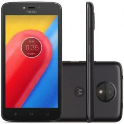 Smartphone Motorola Moto C 8GB XT1758 4G Desbloqueado Preto - R$392