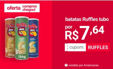 Ruffles Tira Onda Elma Chips Tubo 134g