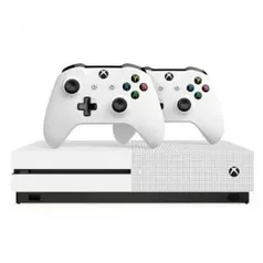 Console Microsoft Xbox One S 1TB + 2 Controles sem Fio Branco - R$1.331