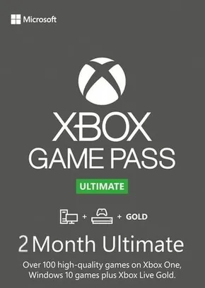 [Novas Contas]Xbox Game Pass Ultimate – 2 Month TRIAL Subscription (Xbox/Windows) Non-stackable Key GLOBAL