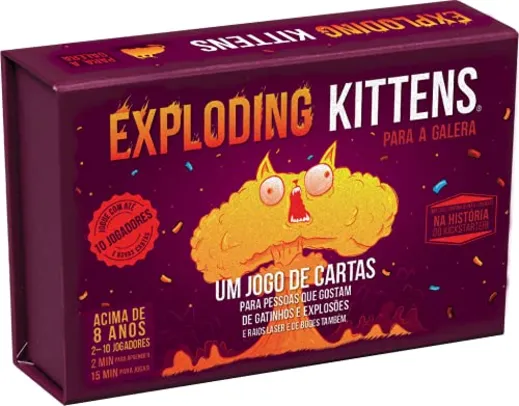 Exploding Kittens: Para a Galera - Até 10 Jogadores