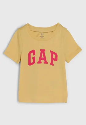 Camiseta Bebê GAP Logo Amarela