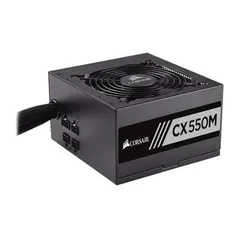 Fonte Corsair 550W 80 Plus Bronze Semi Modular CX550M - CP-9020102