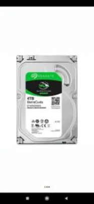 HD Seagate BarraCuda, 4TB, 3.5´, SATA | R$599