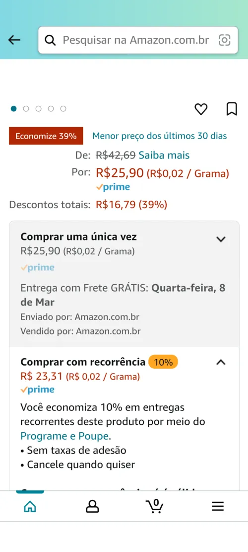 Imagem na descrição da promoção