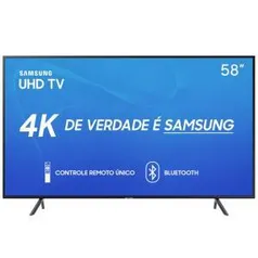 Smart TV LED 58'' UHD 4K Samsung 58RU7100 | R$2.346