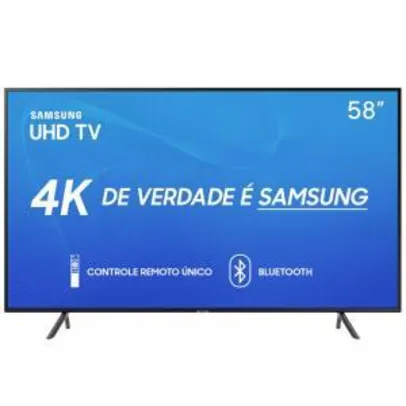Smart TV LED 58'' UHD 4K Samsung 58RU7100 | R$2.346