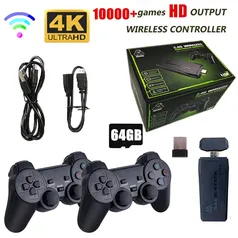 Game Stick 4k 10000 Jogos 64GB - Emulador de Jogos 