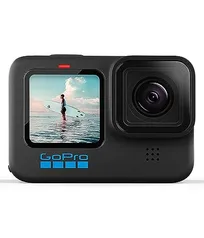 [Compra internacional] Câmera GoPro HERO10 Black à Prova com LCD Frontal, Vídeos 5.3K 60, Fotos 23MP