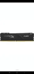 Memória HyperX Fury, 8GB, 2666MHz, DDR4, CL16, Preto - HX426C16FB3/8