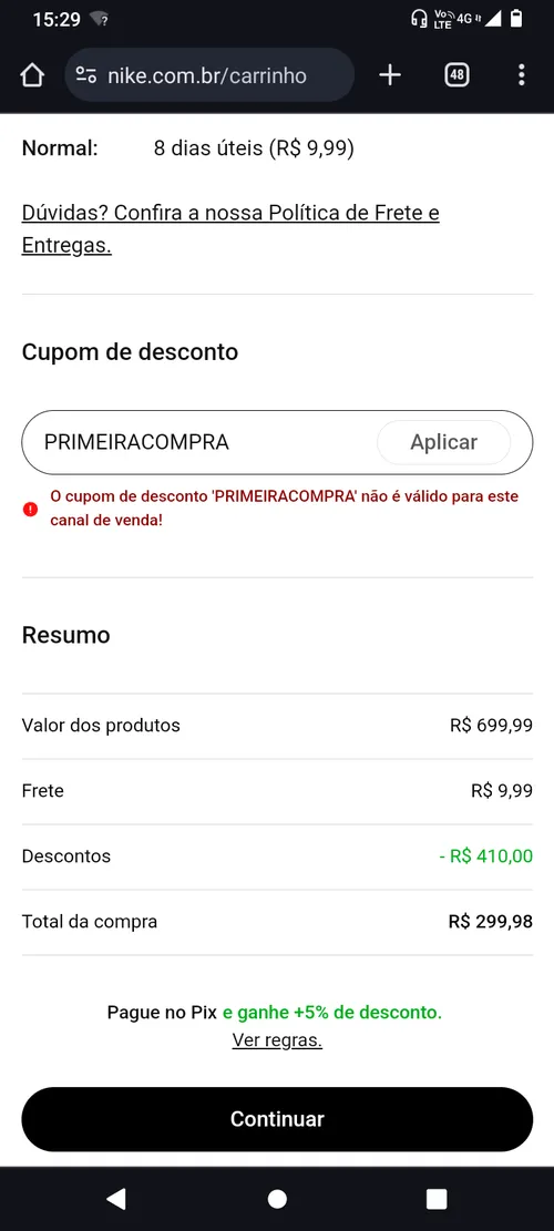 Imagen na descrição da promoção