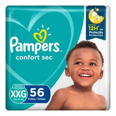 Fralda Pampers Confort Sec Bag Xxg Com 56 Unidades | R$75