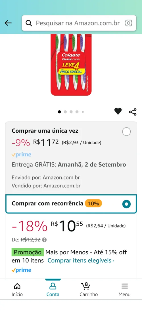 Imagem na descrição da promoção