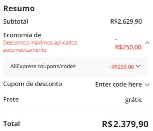 Imagem na descrição da promoção