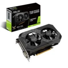 Placa de Vídeo Asus, TUF Gaming GeForce, GTX 1650 OC Dual, 4GB, GDDR6, 128Bit, TUF-GTX1650-O4GD6-P-GAMING