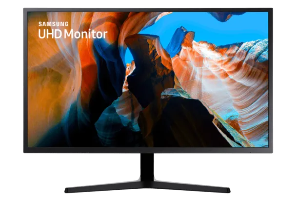 [ESTUDANTES] Monitor UHD Samsung  32", 4K, HDMI, Display Port, Freesync, Preto, Série UJ59