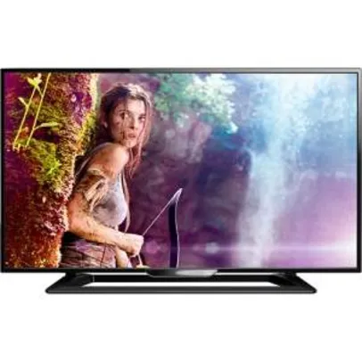 [SouBarato] TV LED 40" Philips 40PFG5000/78 Full HD Conversor Digital Integrado 1 USB 2 HDMI - Borda Ultrafina - R$ 1.299,00