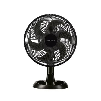 Ventilador de Mesa Ventisol Turbo Eco 30cm, 6 Pás, 30W, 220V, Preto - 7250