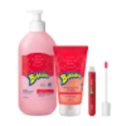 Kit o Boticário Cuide-se Bem e Intense Bubbaloo Morango Trio (3 Produtos)