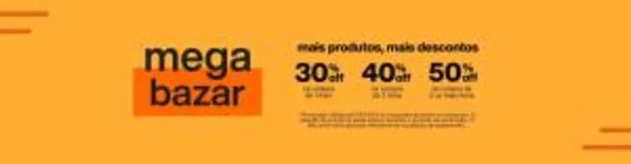 Mega Bazar Natura 50% Desconto 3 Itens ou + da lista