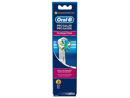 Refil para Escova Elétrica Oral-B FlossAction - 2 Unidades