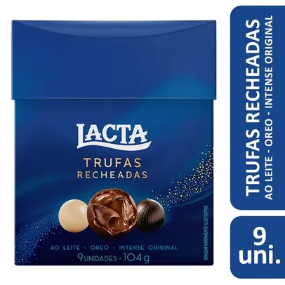 [AME R$ 6,5] Trufas de Chocolate Lacta Sortidas 103,5g