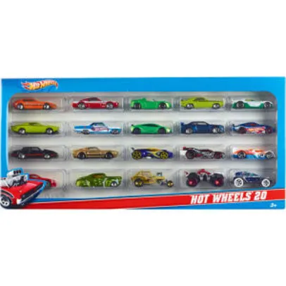 Hot Wheels - Pacote 20 Carros - Mattel