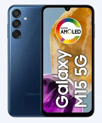 Celular Samsung Galaxy M15 5G, 6.000mAh, Câmera Tripla até 50MP, 128GB